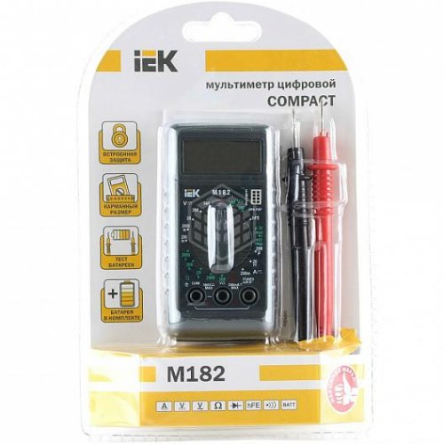 Мультиметр цифровой IEK Compact M182  картинка